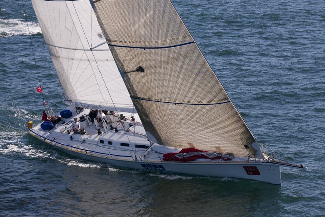 Brindabella glides through the ocean on her way to Southport - Audi Sydney Gold Coast Yacht Race 2011 ©  Andrea Francolini / Audi http://www.afrancolini.com